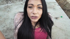 Adelle Sabelle gives a great head and gets fucked in public