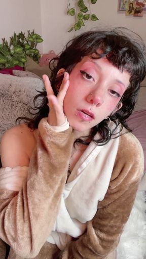 Tiny throat choking for cock. 😘