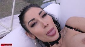 the amazing clea gaultier come to italy to get her first anal experience, total anal, 0% pussy, atm, monster gape, creampie.