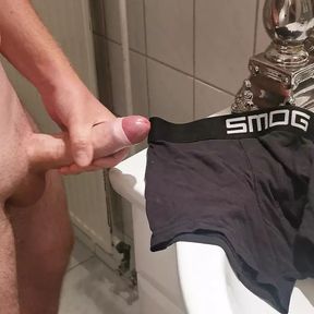 wank in bathroom on step brothers undies