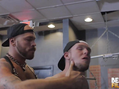 BEARFILMS Muscle Bear Sebastian Sax Fucked By Parker Logan