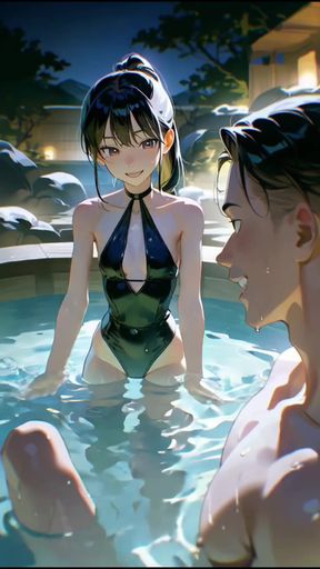 Swim in your swimsuit at the swimming pool