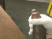 Tyson Stroking his BIG BLACK DICK at hotel!