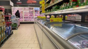 Extreme Risky Handjob in Supermarket an Wiped Cum on Product:p!