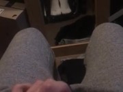 Wheelchair guy cums