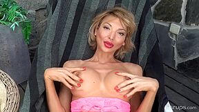 Busty Blonde Milf Katerina Berg - Katerinas Anal Experience Outdoors