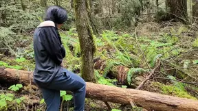 Nerdy Faery Girl Urinates in Public