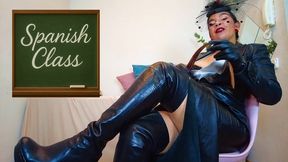 Spanish class - Reina leather punishing technique
