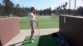 golfing with sexy nadya