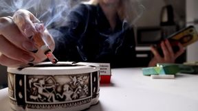 My return home through clouds of smoke