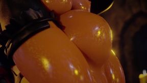 Y'shtola X Cloud of Darkness - Futa Full Nelson Belly Cum Inflation