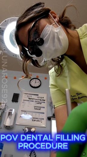 POV Dentist Luna performs a dental filling procedure and to help you relax I provide N20 to you, using all my dental instruments and real dental unit,