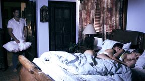 Horny stepdad fuck stepdaughters teen GF