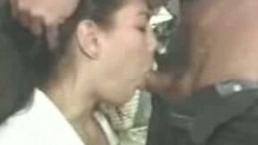 Deepthroat mouth pounding of my GF's sister