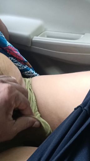 Memorable moment from &quot;office girl enjoying roleplay romance in car&quot;