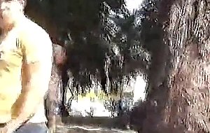 Busty tranny nailed in car