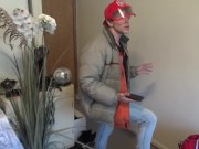 Local Firefighter Gets Hired to Do Jerkoff Sexchat Ad Gig!