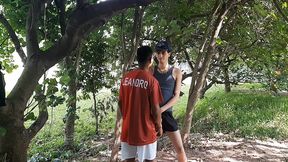 fodendo depois do futebol e sendo flagrados trepando