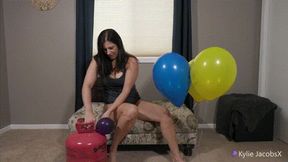 Inflate 15 Helium Balloons With Tank - Kylie Jacobs - MP4 720p HD