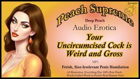Your uncircumcised cock is weird and gross. [POV Erotic Audio ] [Humiliation] [Niche Fetish] ***MP3***