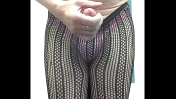 Denied sissy edges in fishnets and panties