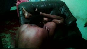 Seduced Lonely Stepmother in Living Room