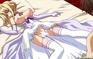 Hentai bride with bigtits honey fucked her husband