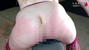 PAWG Gets Pounded – Quick Dildo Ride with a Paddle and Spanking! (1080p Landscape)