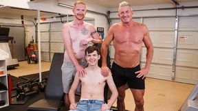 FamilyDick - Cute Twink Stepson Dakota Lovell Takes StepGrandpa And Stepdad&#039;s Cocks At The Same Time