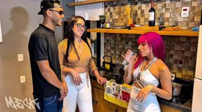 Prt.1 - Visit from the naughty tiffany Carioca, naughty girl likes danger and gave me a quiet time so my wife wouldn't notice greedy naughty...