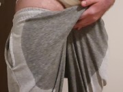 Comming home despered to pee and my diaper leak everywhere