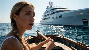 beautiful young blonde argentinian girl sails along the coast and meets a millionaire on a luxurious yacht - porn in spanish - audio in spanish - ai porn