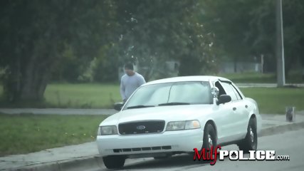 Undercover milf Police hunts down big black cock