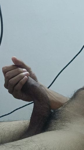 Hot Boy Edging His Cock for Very Long Watching Cock Hero and Loosing His Patience Having a Big Orgasm