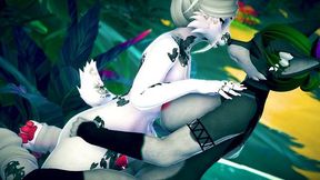 Feral Furry Wolf Breeds His Bunny Girl Pet ! Vrchat Furry Erp - Pet.bunny And Car Toon