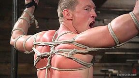 Pierce Paris Christian Wilde in Captive God Pierce Paris: Bound In Rope Bondage And Fucked By Hot Stud - BoundGods