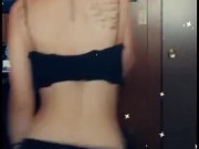 Smoking While Twerking & Shaking Ass With Butt Plug Tail