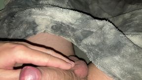 Edging, self cum and cumshot listening to my neighbor moaning getting fucked at night - Watch the cum flow
