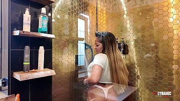 the shower