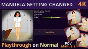 Manuela getting changed (Playthrough, Normal, POV: Manuela) - 4K UHD MP4