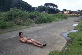 Jerking Off Outdoors-On the Road