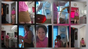 Sunday Funday Toilet Strawberry Top Cute Chocolate Corduroy Levis Mini Skirt