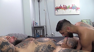 Bareback fucking with Pup Hades and Jason Collins 4