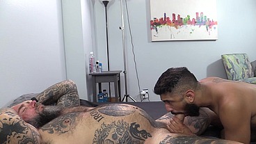 Bareback fucking with Pup Hades and Jason Collins 4