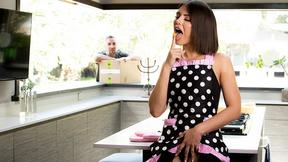 ”Adriana Chechik gets her little ass pumping hole blown out by Keiran Lee”