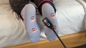 Tommy Gets Punished With Bastinado For wearing shark socks