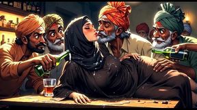 Muslim beauties shake their stuff at beer-soaked bar contest