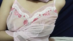 Milf horny masturbate with hijab
