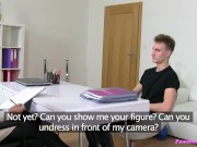 OH NO! He gave me a creampie instead of a facial - Female Agent