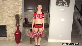 Anastasia Knight Is a Cheerleader Enjoying Toys on Her Pussy